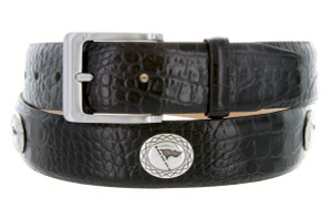 Master Golf Genuine Full-Grain Cowhide Leather Casual Concho Belt 1-3/8"(35mm) Wide